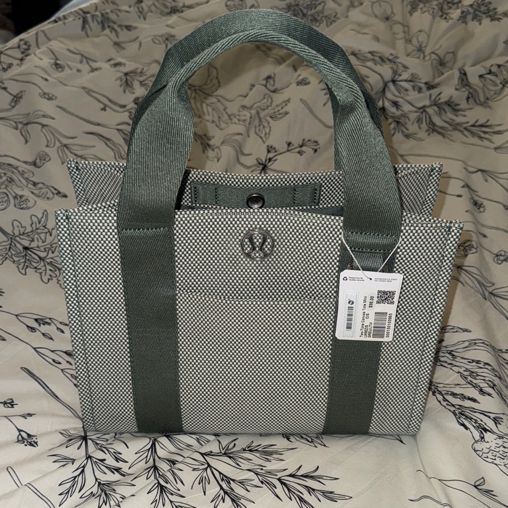 lululemon athletica Green and Gray Mini Bag